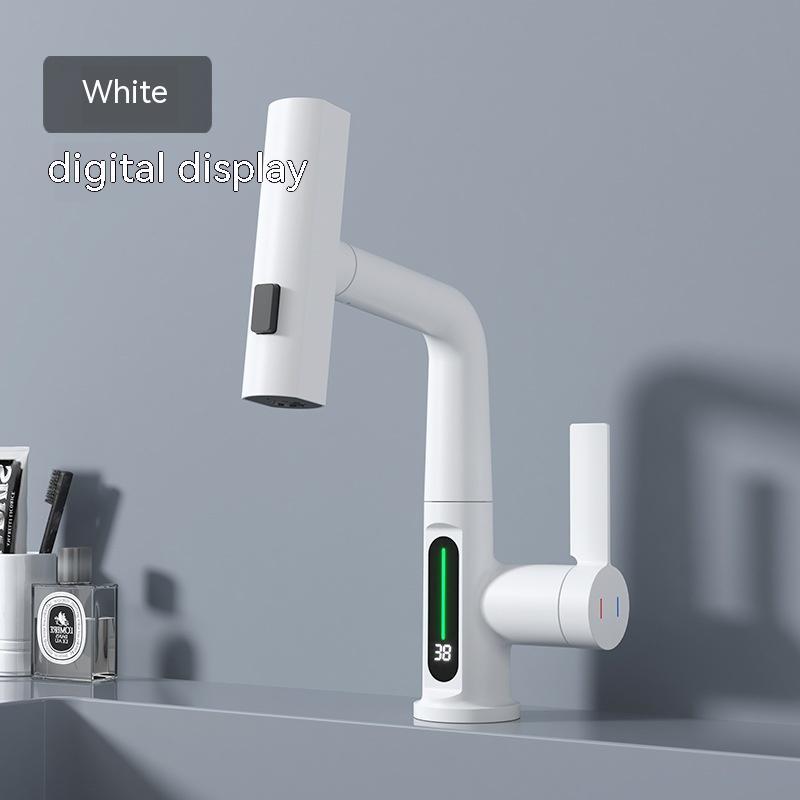 🚰 Baterie Inteligentă pentru Lavoar cu Afișaj LED și Cap Rotativ 360°
