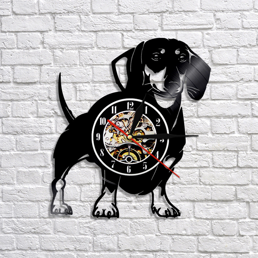 🐶 Ceas de perete cu diferite rase de caini