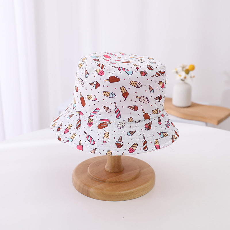 👒🌈 Pălărie Reversibilă pentru Copii cu Bor