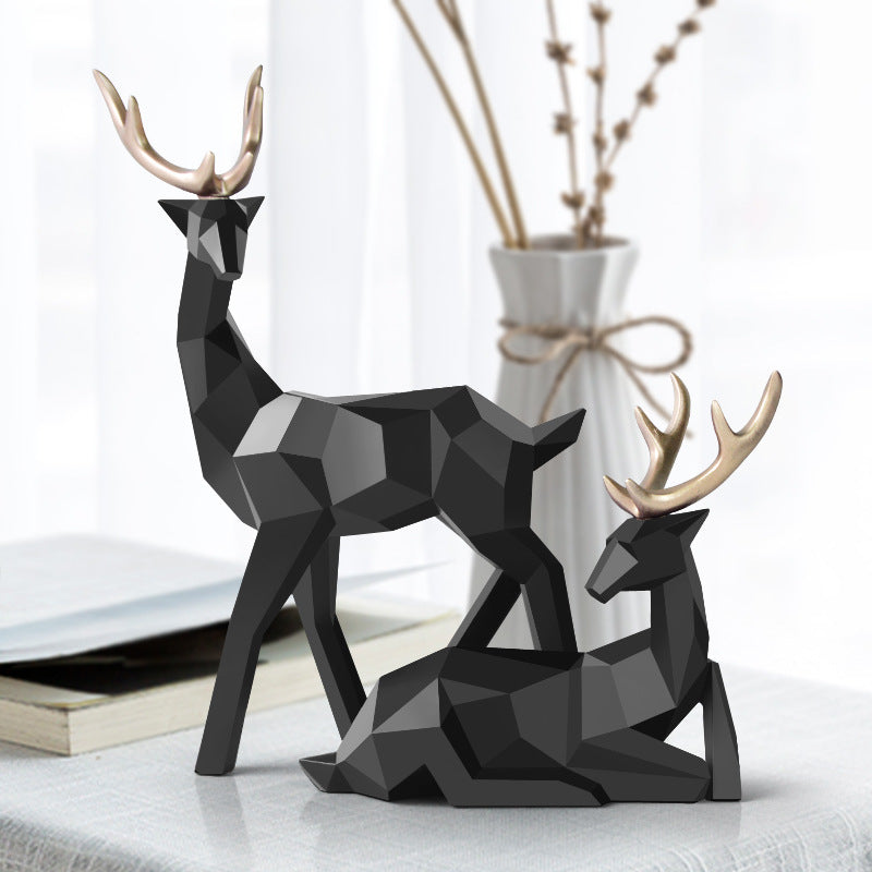 🦌 Statuetă Decorativă Cerb din Rășină