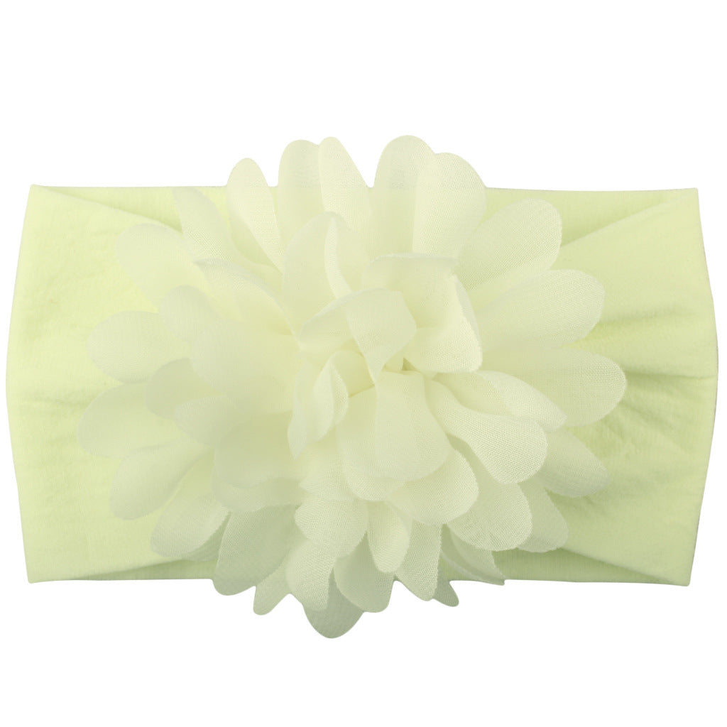 🌸👑 Bentiță pentru Bebeluși cu Floare din Șifon