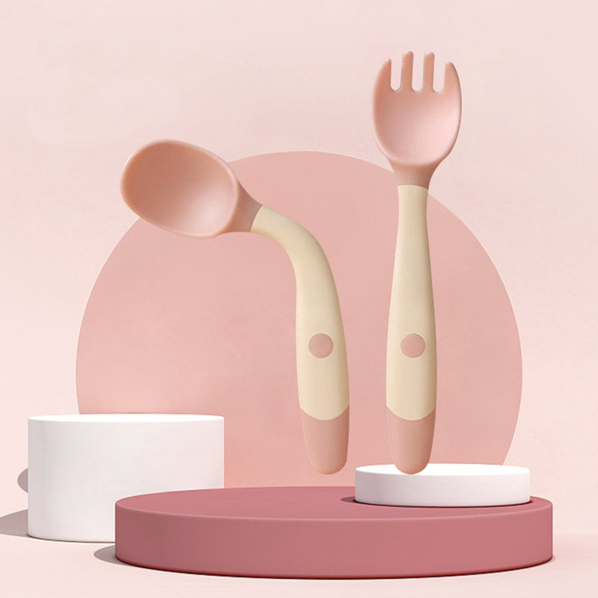 🥄👶 Set Linguriță și Furculiță Flexibilă