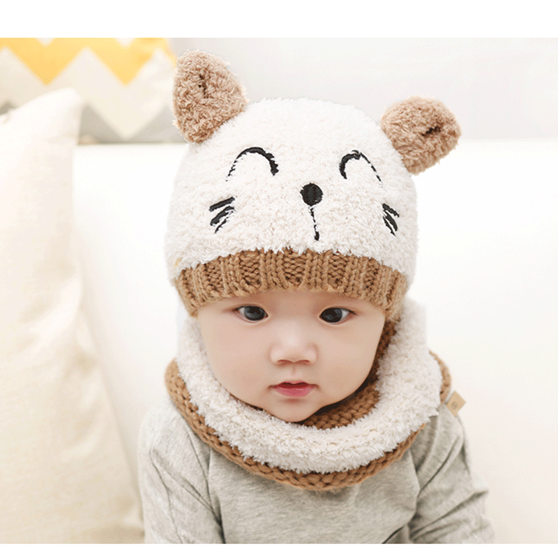 🧣👶 Căciulă și Fular din Lână pentru Bebeluși