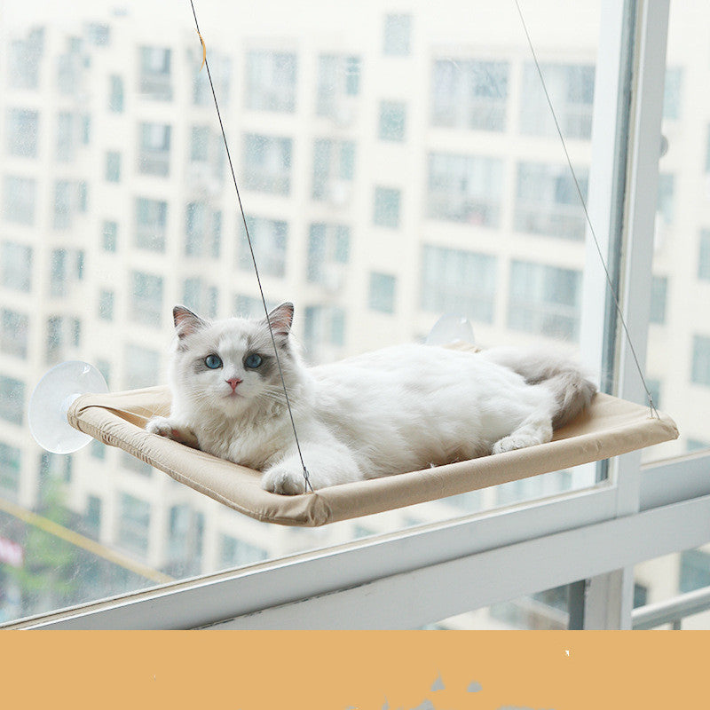 🐱 Hamac pentru Pisici cu Ventuze pentru Geam