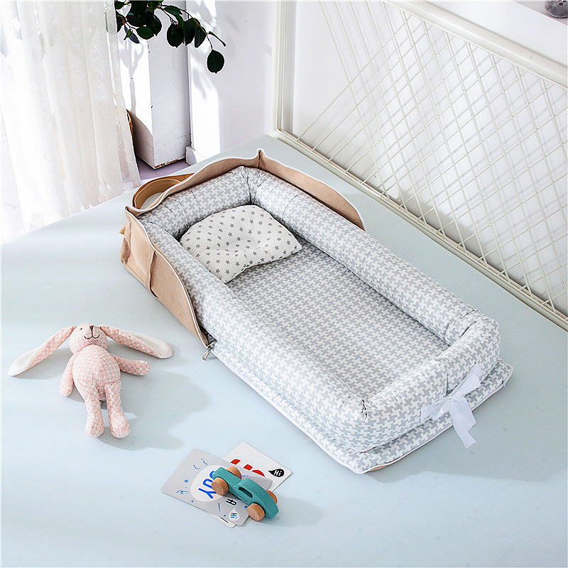 🛏️👶 Cuib pentru Bebeluși din Bumbac 100%