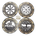 ⚔️ Decor de Perete Viking din Lemn