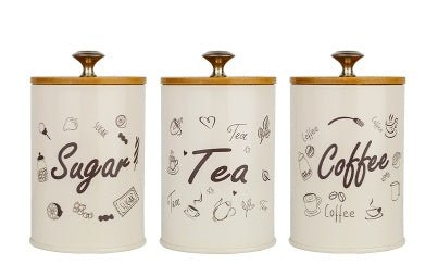 ☕🍵 Set 3 Recipiente pentru Depozitare