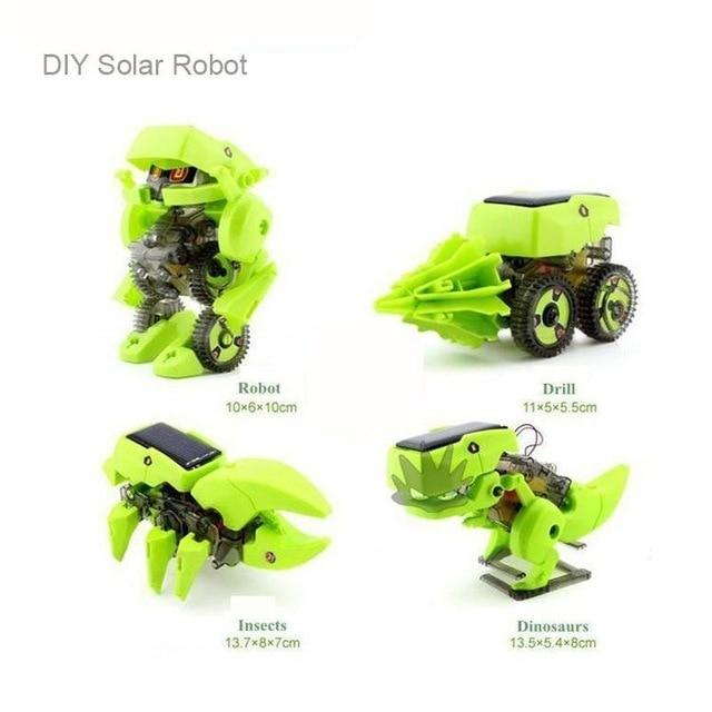 🦖☀️ Robot Dinozaur Solar 4 în 1