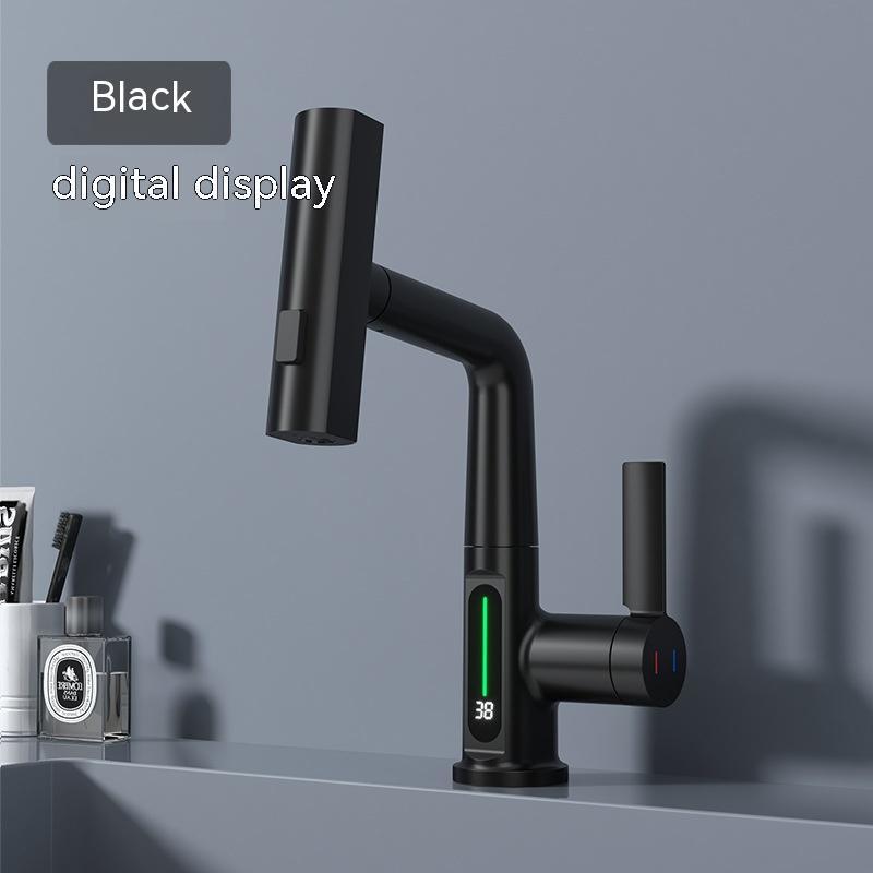 🚰 Baterie Inteligentă pentru Lavoar cu Afișaj LED și Cap Rotativ 360°