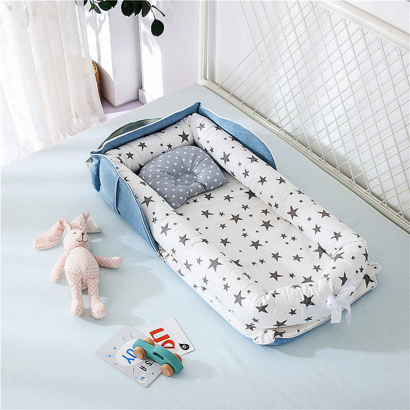 🛏️👶 Cuib pentru Bebeluși din Bumbac 100%