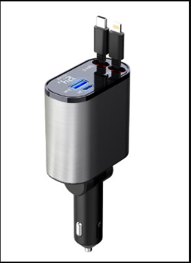 🚗⚡ Încărcător Auto Metalic Fast Charge 100W