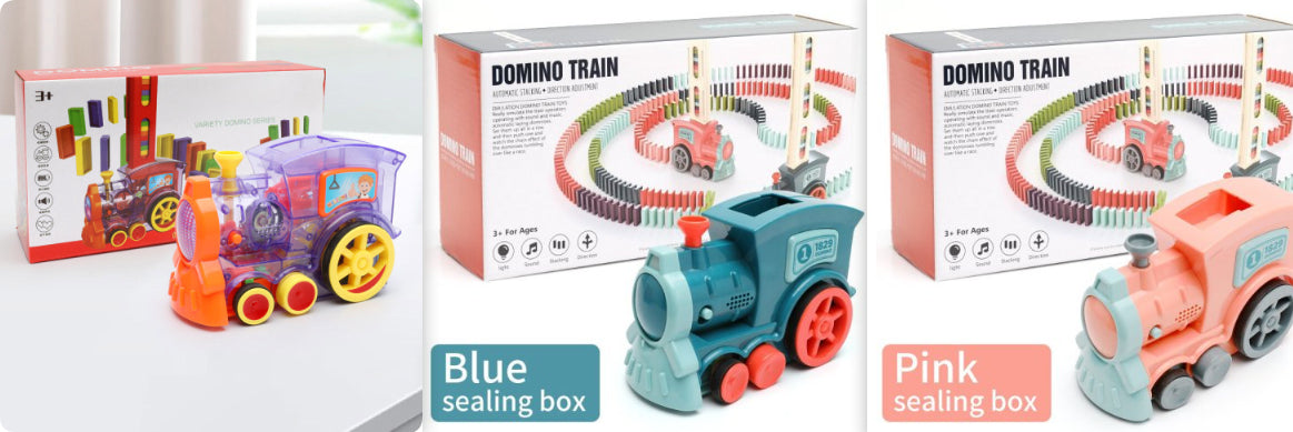 🚂 Trenuleț Electric Automat de Așezat Piese de Domino