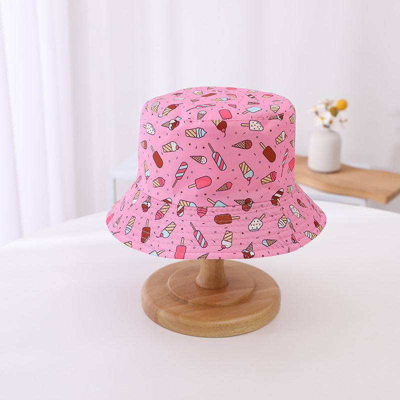 👒🌈 Pălărie Reversibilă pentru Copii cu Bor