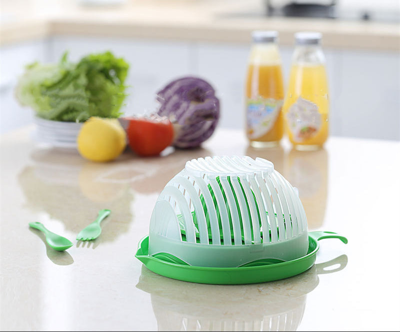 🥗 Bol pentru Salată cu Funcție de Tăiere Rapidă