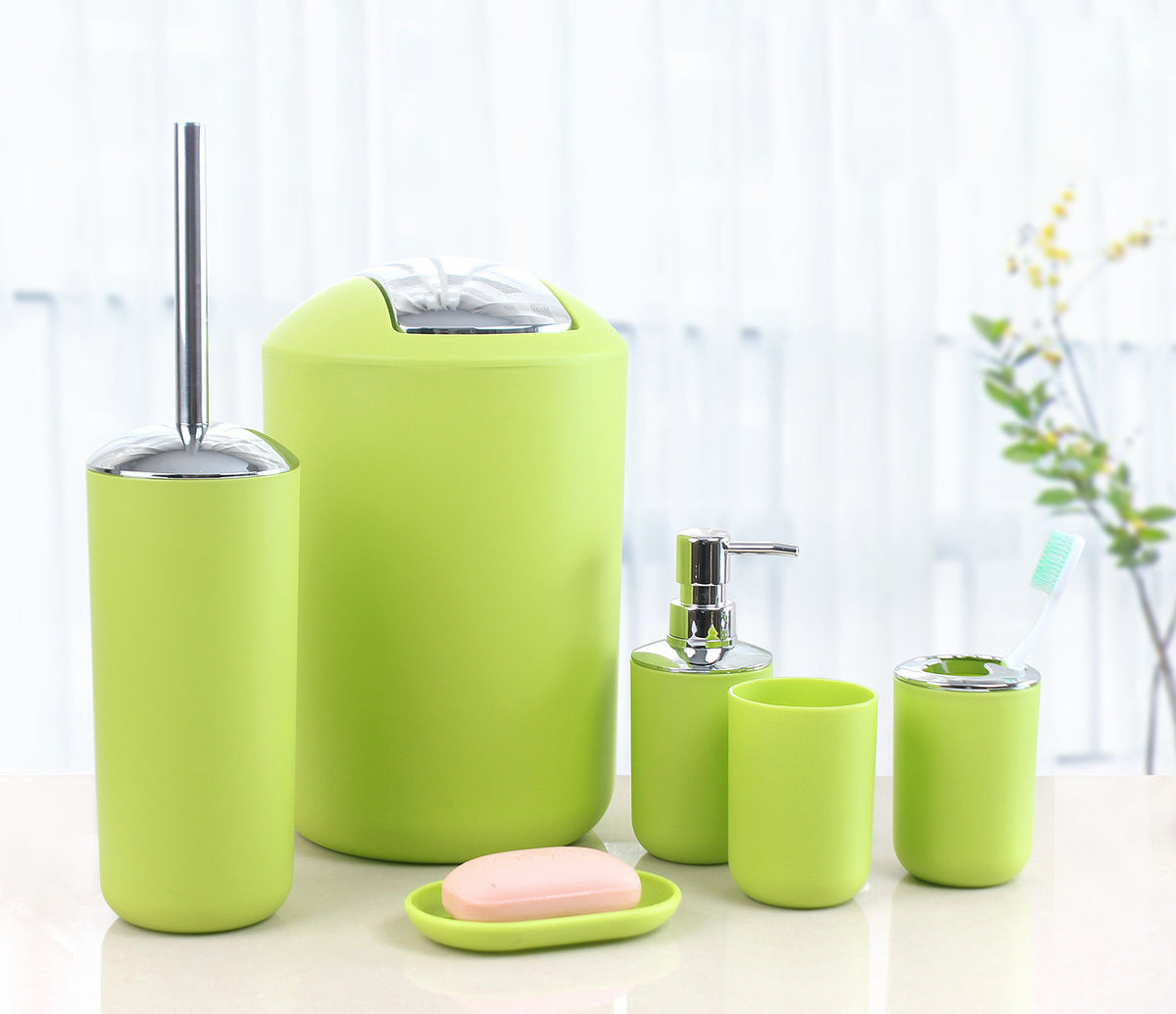🛁 Set Complet pentru Baie - 6 Piese
