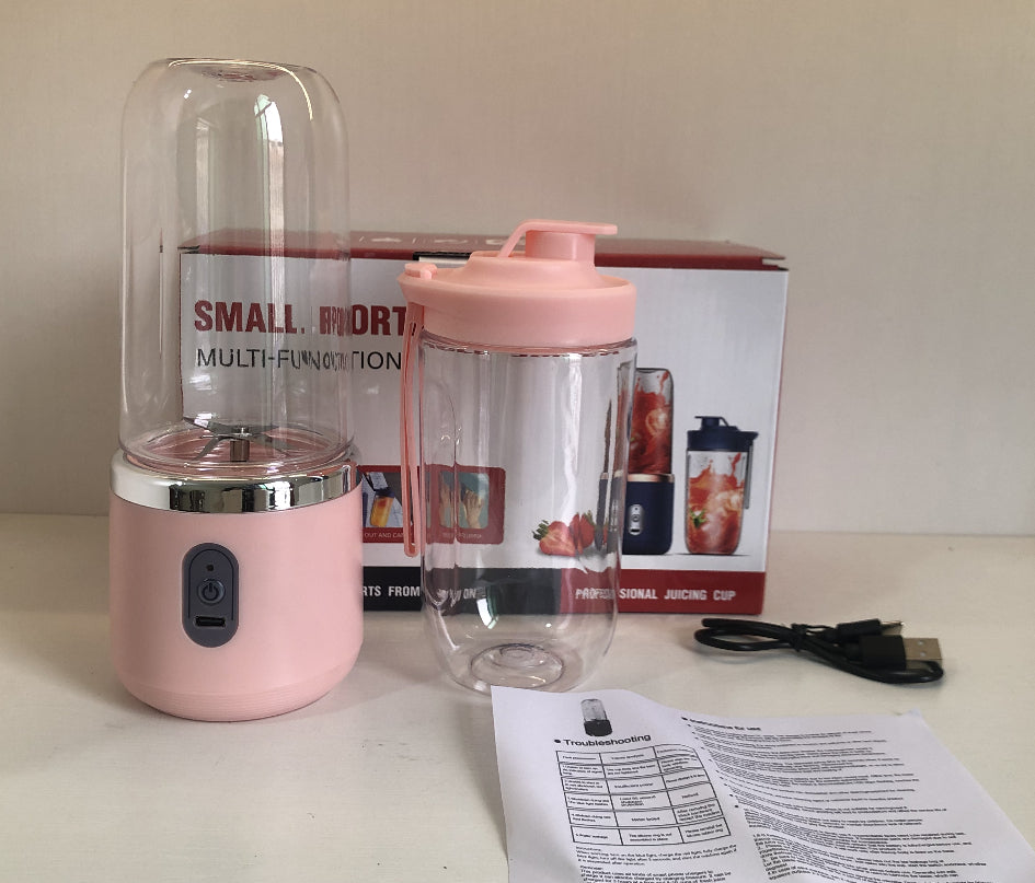 🍹 Blender Portabil USB cu 6 Lame pentru Smoothie și Fresh-uri