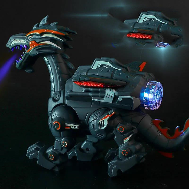 🦖💨 Dinozaur Electric cu Efect de Abur, Lumini și Sunete