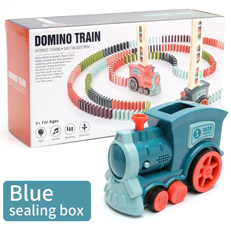🚂 Trenuleț Electric Automat de Așezat Piese de Domino