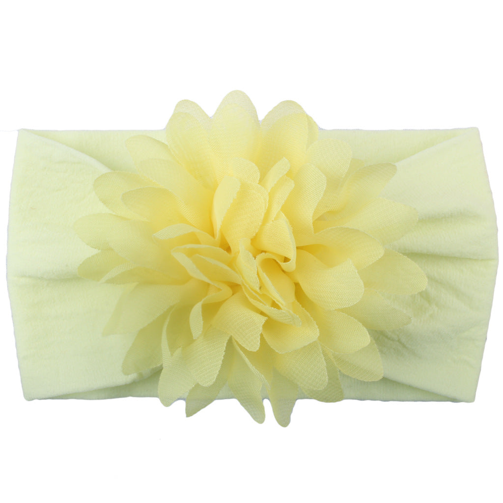 🌸👑 Bentiță pentru Bebeluși cu Floare din Șifon