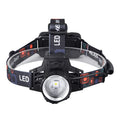 🔦 Lanternă Frontală LED T6 – 800 Lumeni, Zoom Reglabil, Alb/Roșu/Verde, Reîncărcabilă