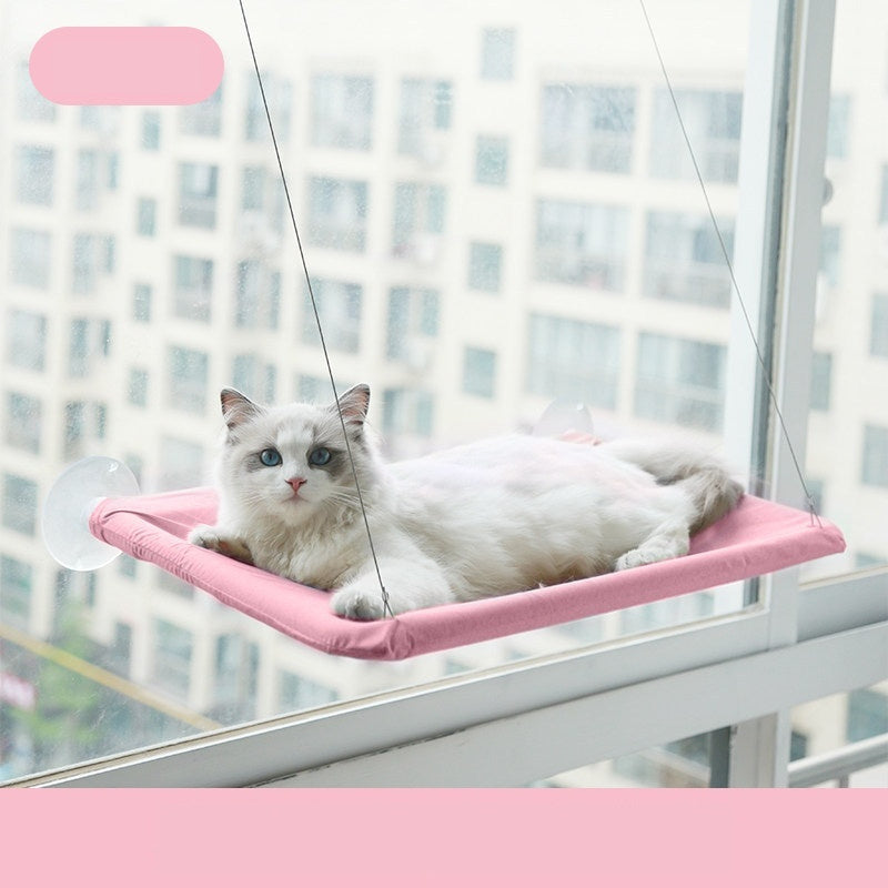 🐱 Hamac pentru Pisici cu Ventuze pentru Geam