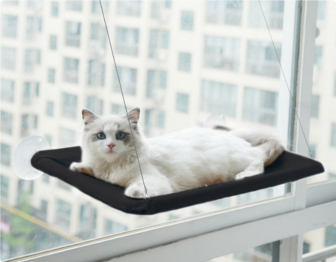 🐱 Hamac pentru Pisici cu Ventuze pentru Geam