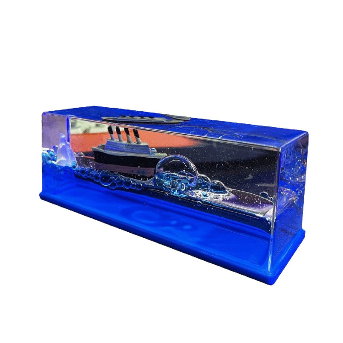 🚢 Ornament Decorativ Navă în Sticlă