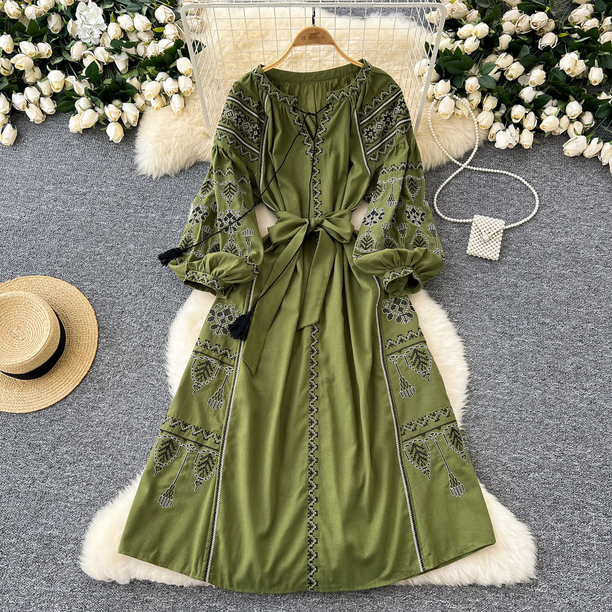 👗🌿 Rochie Retro pentru Femei