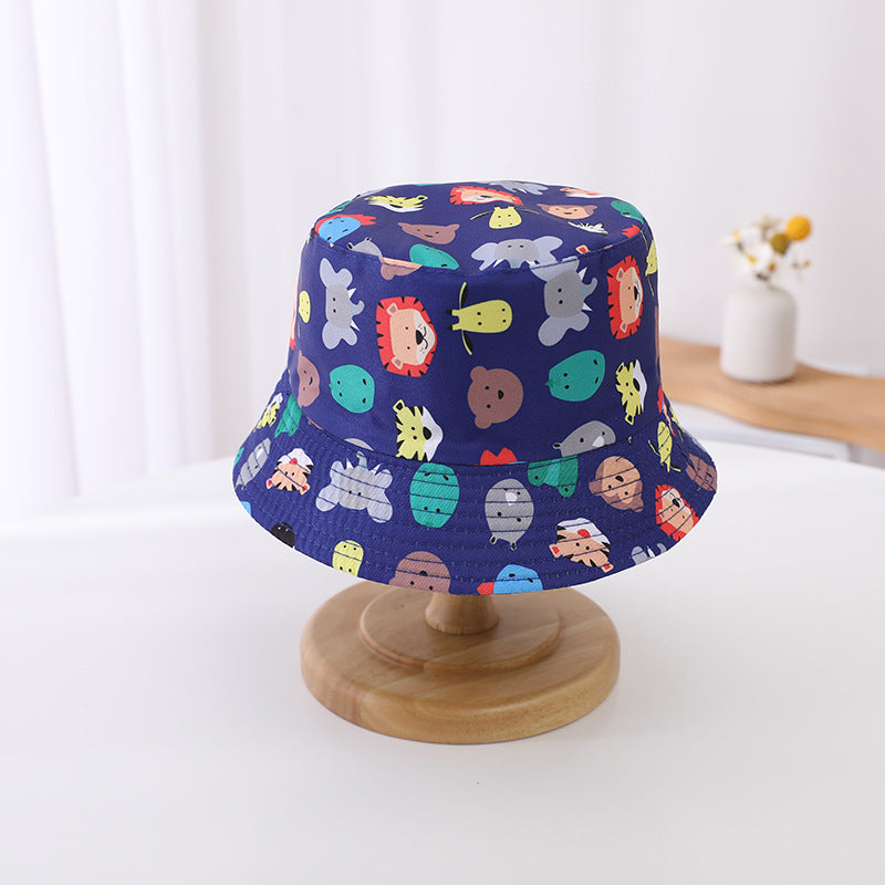 👒🌈 Pălărie Reversibilă pentru Copii cu Bor