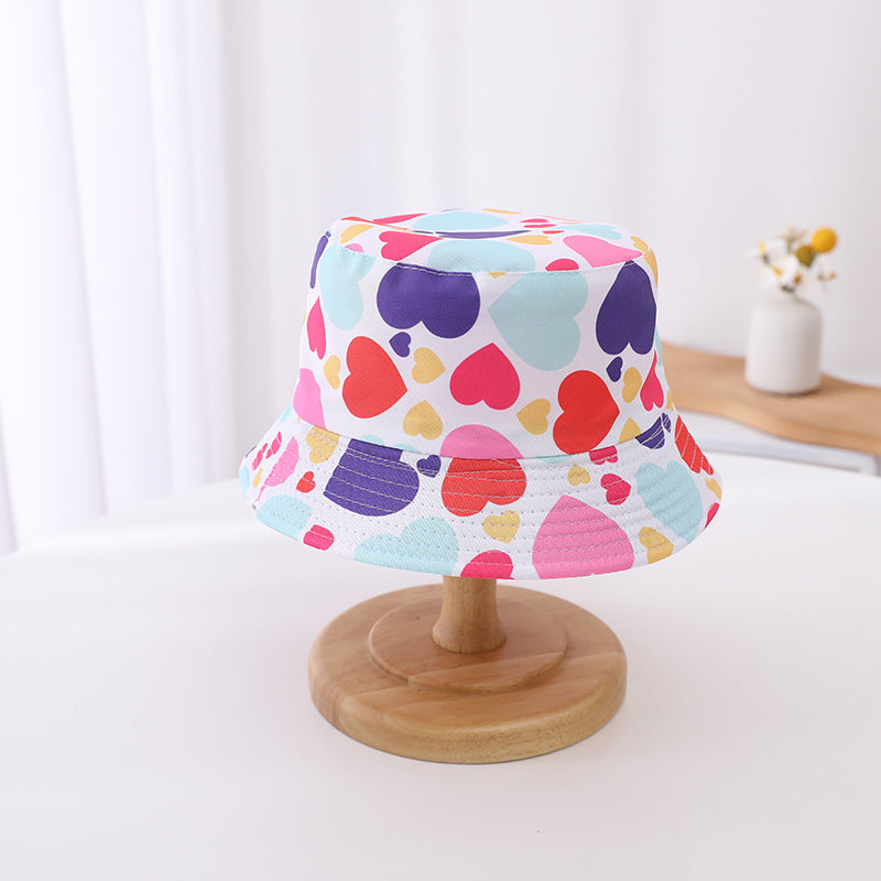 👒🌈 Pălărie Reversibilă pentru Copii cu Bor